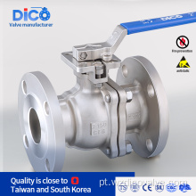 ANSI CF8m com válvula de esfera de flange 2PC ISO5211